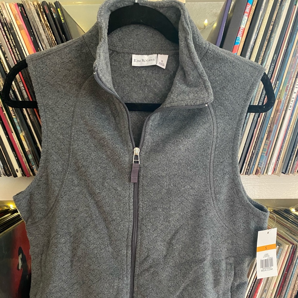 NWT Kim Rogers Fleece Outerwear Vest